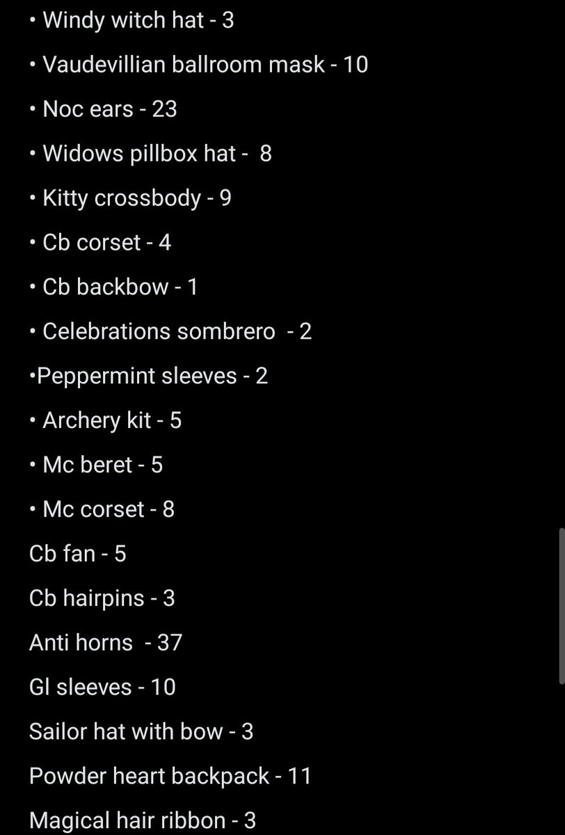 Selling this Items for Gcash only!
Wtu mw/mm if uncomfortable
Pm if interested or comment down below

📌 Will not accept reservations
📌 1st come 1st serve

Full sets
Ppm - 30
Se - 35
Psf - 35

#royalehightrading #royalehightrade #royalehightrades #royalehighcrosstrade