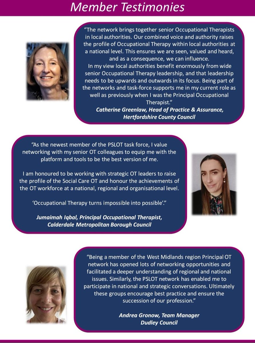 Claire D (@claired189) on Twitter photo It's been great attending the London <a href="/principal_leads/">Principal & Strategic Lead Occupational Therapists</a> Occupational Therapist network today💫 A fantastic example of leadership,peer support & shared learning😍
⬇️Below are insights from members of other Principal & Strategic Lead OT networks across England #socialcareOT <a href="/theRCOT/">Royal College of Occupational Therapists</a> It's been great attending the London <a href="/principal_leads/">Principal & Strategic Lead Occupational Therapists</a> Occupational Therapist network today💫 A fantastic example of leadership,peer support & shared learning😍
⬇️Below are insights from members of other Principal & Strategic Lead OT networks across England #socialcareOT <a href="/theRCOT/">Royal College of Occupational Therapists</a>