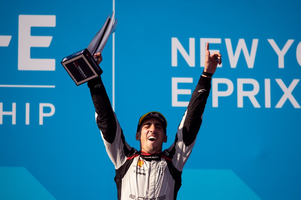 HoursofRacing's tweet photo. On this day in 2019, @Sebastien_buemi scored his 13th career @FIAFormulaE win at Brooklyn Street Circuit #ABBFormulaE #FormulaE #FE #NYCEPrix https://t.co/bmumvKLdpW
