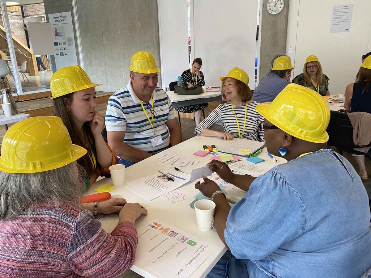 drlucypeake's tweet photo. Hard hats on for building a toolkit for involving kinship carers in research. Brilliant and productive day @kinshipcharity with kinship carers and the research tram ⁦@JudithHarwin⁩ ⁦@Sharon_Kinship⁩ ⁦@clarewalshlab⁩ ⁦@vikkie_chapman⁩ ⁦@VElward⁩ https://t.co/qFB3UatYuO