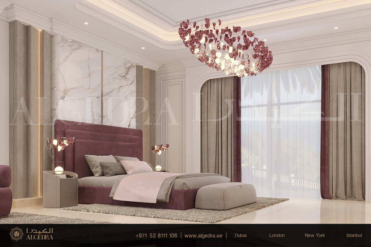 Where are the lovers of romance and subtle colors?
Do you think the designer was successful in incorporating it into the bedrooms?
.
00971528111106
.
algedra.ae/en/services/in…
.
#algedra #interiordesign #dubai #luxuryvillas #bedroom #contemporaryinteriors #ceilingdecor #walldecor