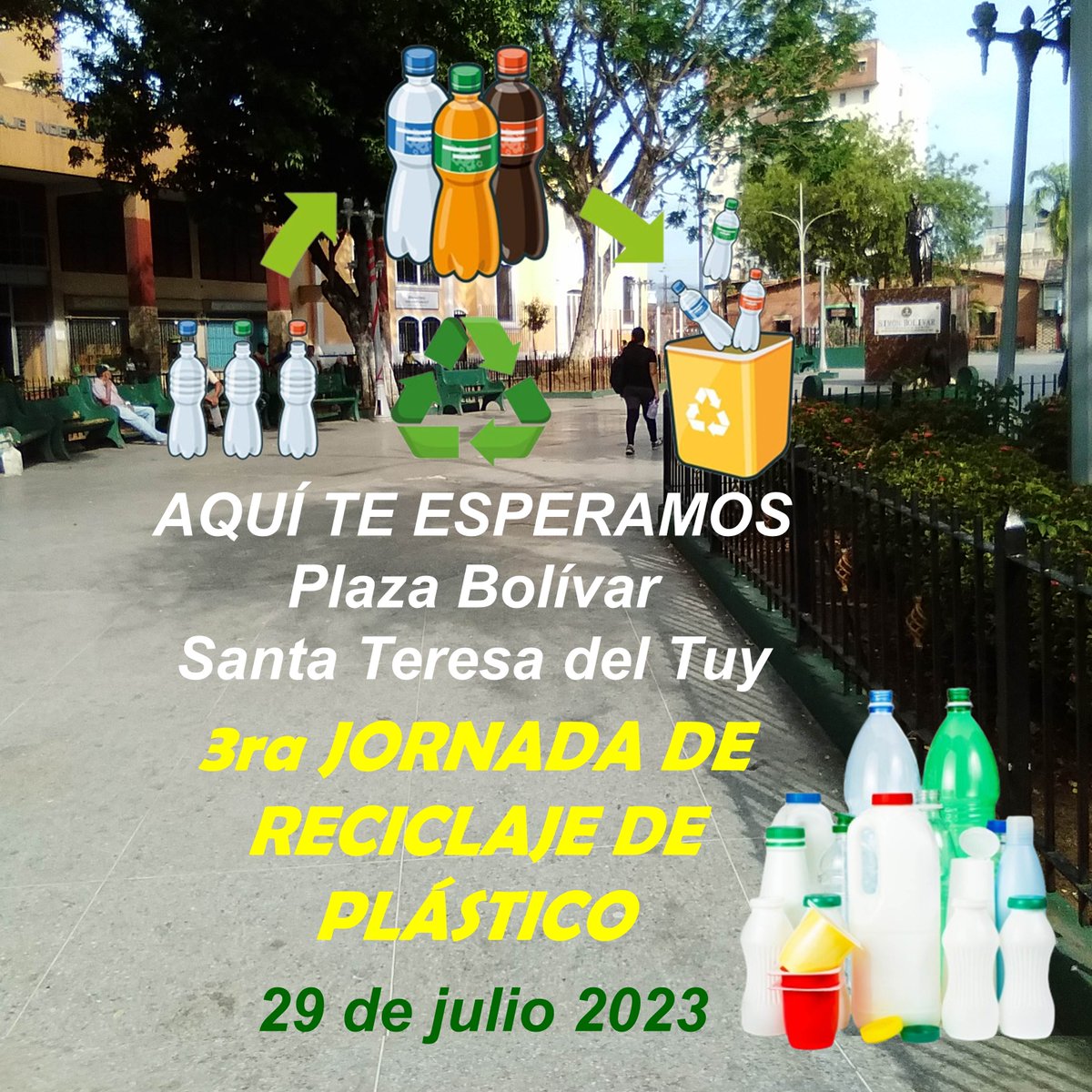 tuyeducarecicla's tweet photo. #13Jul #EsNoticia #EnVivo ¡Junta tu plástico, tráelo a la 3ra Jornada de Reciclaje y dónalo! Con tu donación ayudaras a los niños con necesidades educativas especiales
#SomosDelTuy #VallesDelTuy #Miranda #Venezuela #Reciclaje #Recicla #YoReciclo @OscarVegaTuy #TuiterosActivos https://t.co/XTz16V4ukV