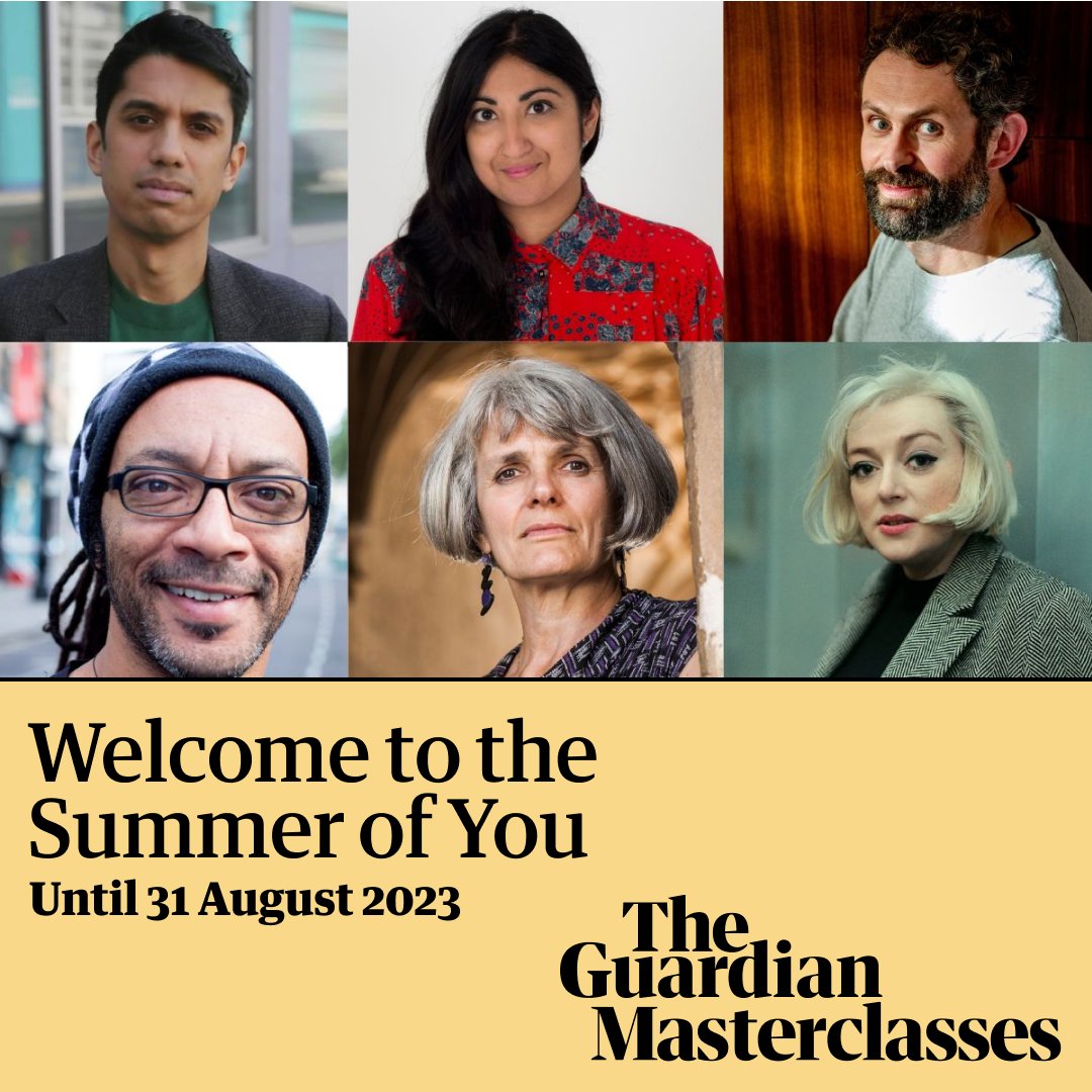 Three reasons to book a Guardian masterclass this summer: 📷 No booking fees with promo code SUMMEROFYOU 📷 Extended catch-up recordings 📷10% off your next class Seize the moment, indulge your curiosity and make this the Summer of You📷 theguardian.com/guardian-maste…