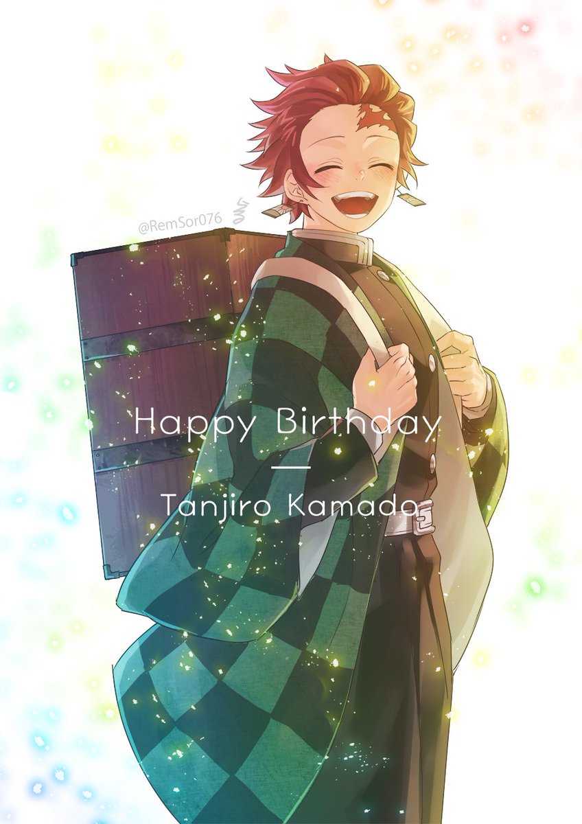 kamado tanjirou 1boy male focus solo closed eyes jewelry earrings scar on forehead  illustration images
