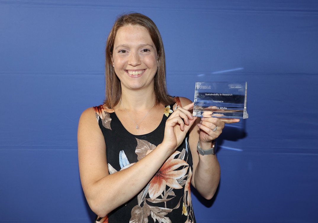 UoLSustainability (@livunisustain) on Twitter photo The winners of <a href="/LivUni/">University of Liverpool</a> Sustainability on Campus and Sustainability in Research Staff Awards, Sian Fairhurst, the Central Teaching Labs and Dr Nicola White 🥳
Read about their achievements, & the other sustainability successes from 2023 Staff Awards 👉🏽 lnkd.in/ezsY-Hwh The winners of <a href="/LivUni/">University of Liverpool</a> Sustainability on Campus and Sustainability in Research Staff Awards, Sian Fairhurst, the Central Teaching Labs and Dr Nicola White 🥳
Read about their achievements, & the other sustainability successes from 2023 Staff Awards 👉🏽 lnkd.in/ezsY-Hwh