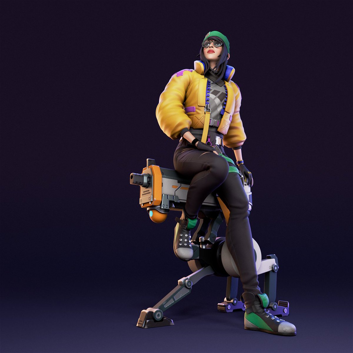 Killjoy🔫

My fan art of a character 
from the <a href="/PlayVALORANT/">VALORANT</a> game🔥
 
I posted the process of its creation for a long time and finally finished the work🤪
#3dart #nftart #3Dartist #nftarti̇st #VALORANT #killjoy