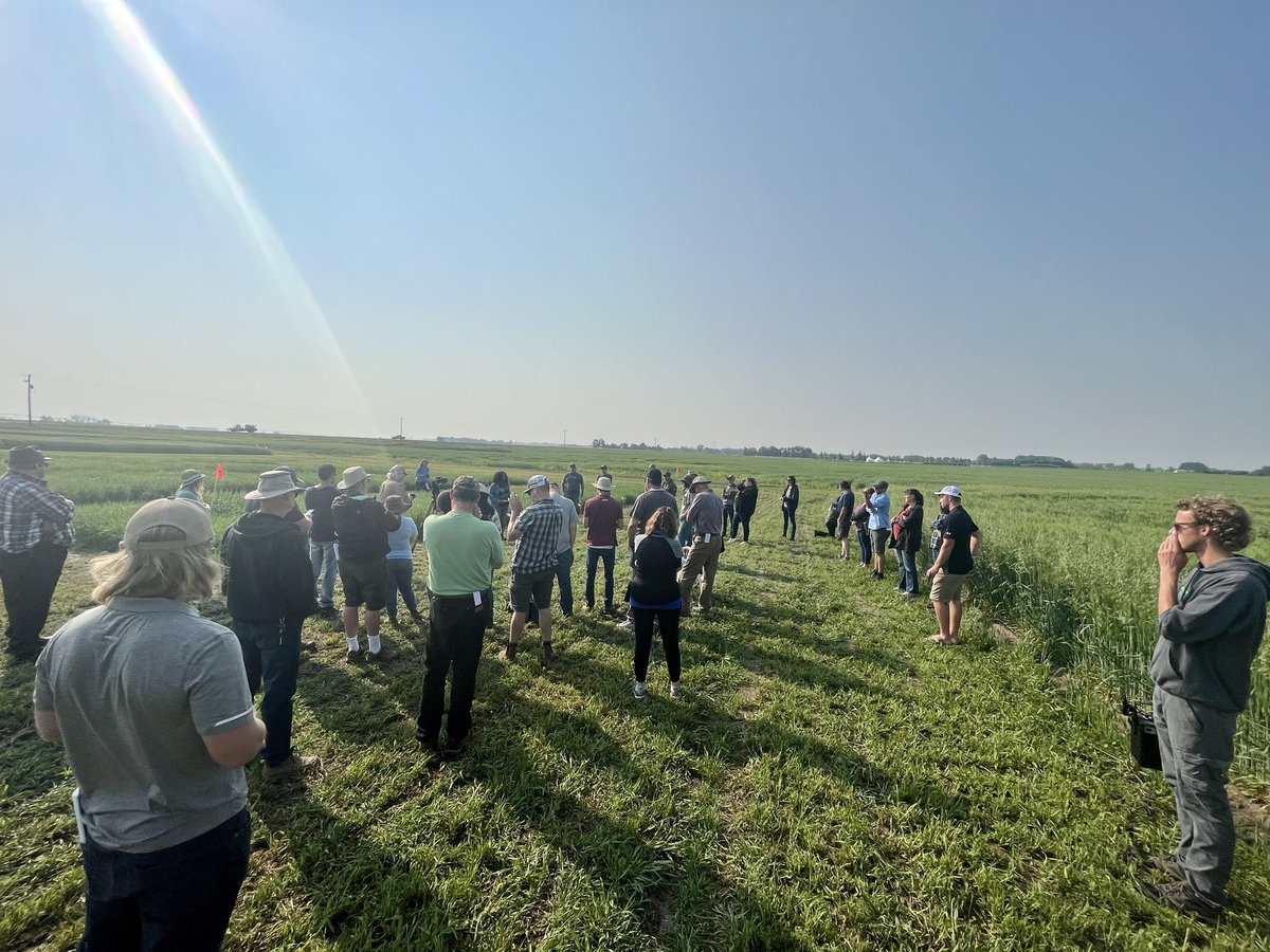 SKOOBEY1's tweet photo. Such a nostalgic experience to be back at @FarmingSmarter for their #PlotHop23.
Lots of nitrogen efficiency questions for @GorimLinda! https://t.co/dkAu4gvekE