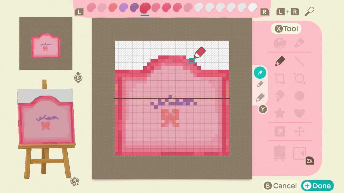 MoonriverRep's tweet photo. fell in love with the ribbon pattern from the popcorn snack item. i'm not sure if i'll post codes, but i made two custom designs inspired by the texture. here's the pixel maps for now #acnh #acnhdesign #acnhcustomdesign https://t.co/cOGXri3R9L