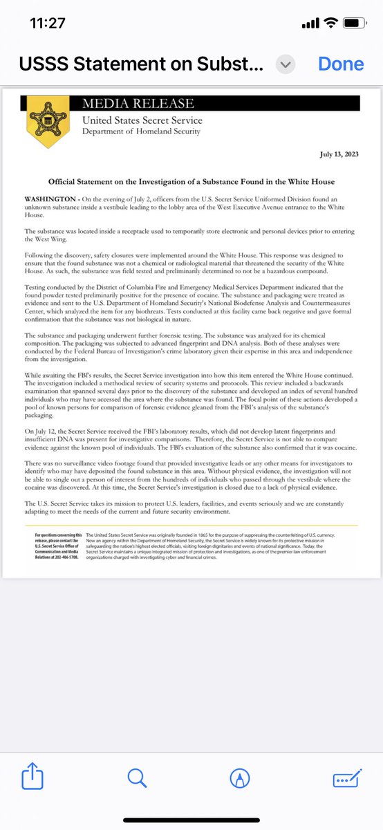 DavidAsmanfox's tweet image. Investigation over after FBI came up empty:
“FBI’s laboratory results, which did not develop latent fingerprints and insufficient DNA was present for investigative comparisons. Therefore, the Secret Service is not able to compare evidence against the known pool of individuals.”