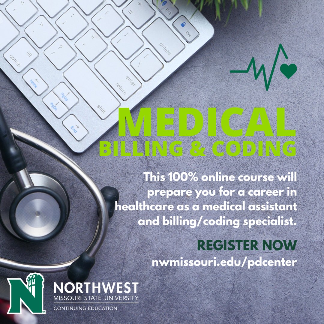 NWExtLearning's tweet image. Looking to enter a rapidly growing career field?  Check out Northwest's Medical Billing and Coding certification.  bit.ly/3KCuJ3I 

#healthcare #medical #billingandcoding #trainging #certification