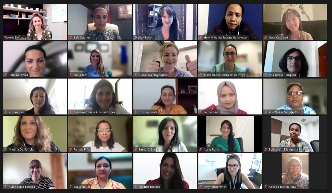 ShelleyZieroth's tweet photo. 💥💥#CLIMB2023 #heartfailure @WomenAs1 is underway! Excited to co-chair with @VDelgadoGarcia this incredible group of truly 🌍🌎🌏  #WIC, learning together and from each other.  @AlexFrogoudaki @tietamedeiros @pamelapina_s @slumberbell  @DrDEliaEmilia @FarhanaAra @Kristinehjang @VergesAna @idalys_md @drsadianasim @DaghemSafa @EdliraTam @Aylen40895663 @migonzalezhoyo @bettytademeng ! @Drroxmehran watch this group!!   Awaiting next lecture with @GeneticHeartDoc 🙏 #heartfunctionnotfailure #otterraft