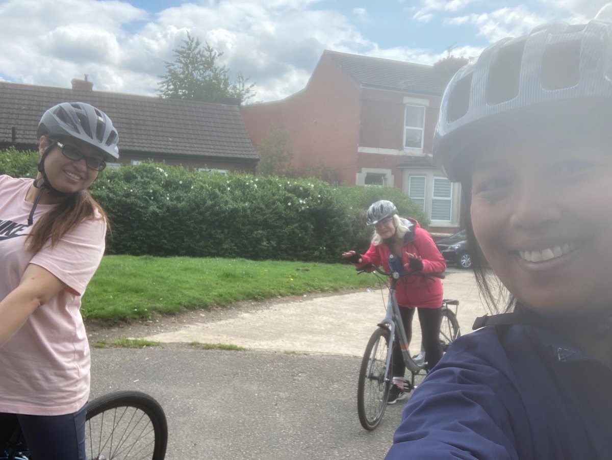 twccg_org's tweet photo. It was such a perfect cycling day today with our champion learner Meher! She can now ride a bike, repair a puncture and join us on a spontaneous bike ride. We think she’s fantastic!
@CyclingUK_NW
@GreaterSport
@OfficialTfGM
@TamesideCouncil
#bikeisbest
#beeactive https://t.co/wtlbps95xf