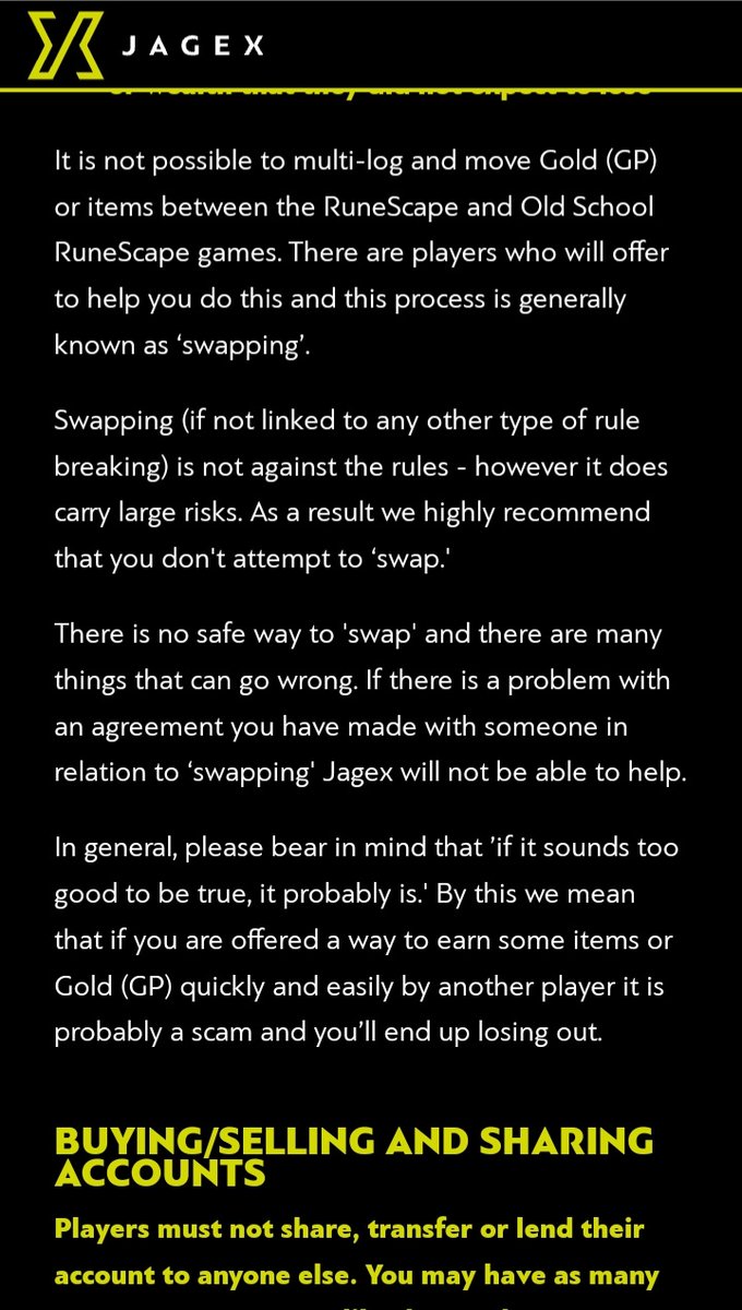 EDGARMSS2's tweet photo. @JagexSupport @OrlinOp07 the rules clarify that the exchange between rs3 to osrs is legal within the rules so because they put sanctions on players who grab it https://t.co/bwzrhHR187