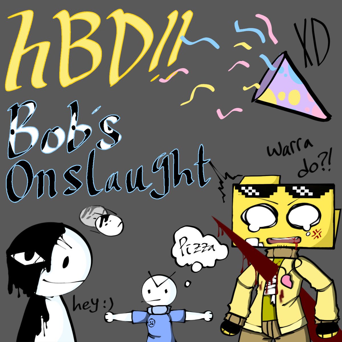 Fiona2073917715's tweet image. Happy birthday bob's Onslaught! ❤️ #bobsOnslaught
#fridaynightfunkinmod
#bobfnf