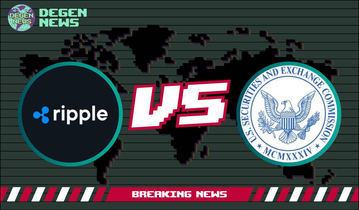 DegenerateNews's tweet photo. BREAKING: @Ripple WINS VERDICT AGAINST THE SEC THAT $XRP IS NOT A SECURITY https://t.co/bdJ6GFA4fu