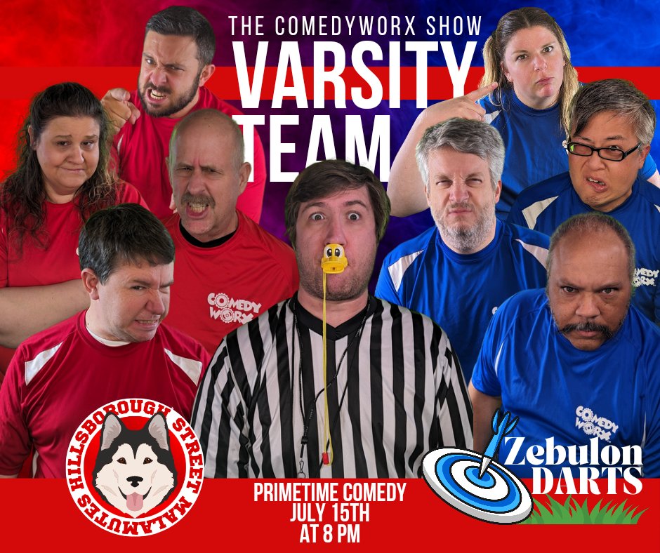 thejmatt's tweet photo. ***A WORD FROM OUR PROMOTIONS DEPARTMENT***
For those in the Triangle, I'll be appearing this weekend at @ComedyWorx in both the regular Friday 8 PM show and our #VarsityTeam show Saturday at 8 PM.  Come to one, come to both...just come see the shows! #supportlocalcomedy https://t.co/524fVEDe4e