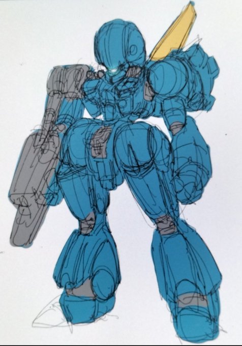 メガロボ娘が戦場の主役として躍り出る前はこんな感じの大型ロボットとおっさんパイロットが主役でした(⁠◍⁠•⁠ᴗ⁠•⁠◍⁠) 