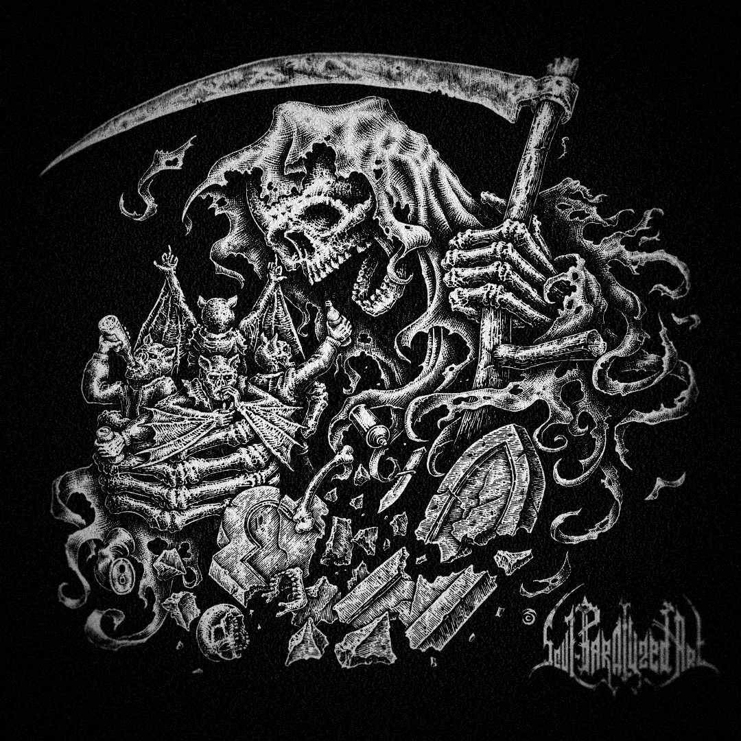 soul_paralyzed's tweet photo. A while back, I had the incredible opportunity to create the cover art for the latest album from Quebec punk rock band Ultra Razzia. Here's my artwork featured on the gatefold and disc. https://t.co/7boP47aEKY