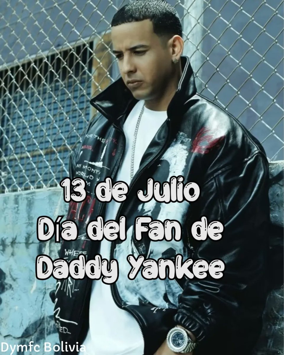 DYMFC_Bolivia's tweet photo. Hoy 13/07 en honor al lanzamiento del disco que marcó la historia del Reggaetón "Barrio Fino". Gracias por apoyar y seguir a @daddy_yankee por tantos años, miles de fans alrededor del mundo celebramos este día con un cariño especial hacia nuestro Jefe.
¡Feliz día #Dymfc #DYArmy! https://t.co/TiefJItDdw