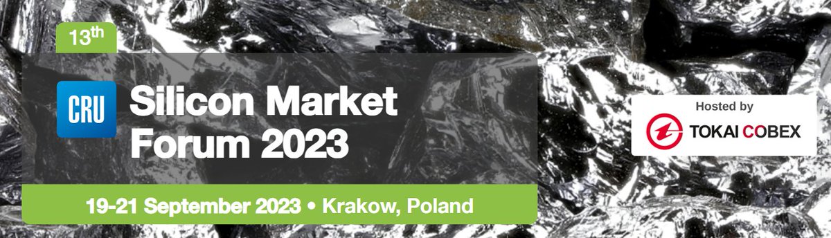 Nadia Vinck, our EHS, Energy&amp;Climate director, will be speaking in the #CRUSiliconMarketForum happening 19-21 Sept in Krakow, PL. She will address the challenges and opportunities the industry faces with #cbam and the #greendeal

#CRUsilicon #cleanenergy #industry #supplychains
