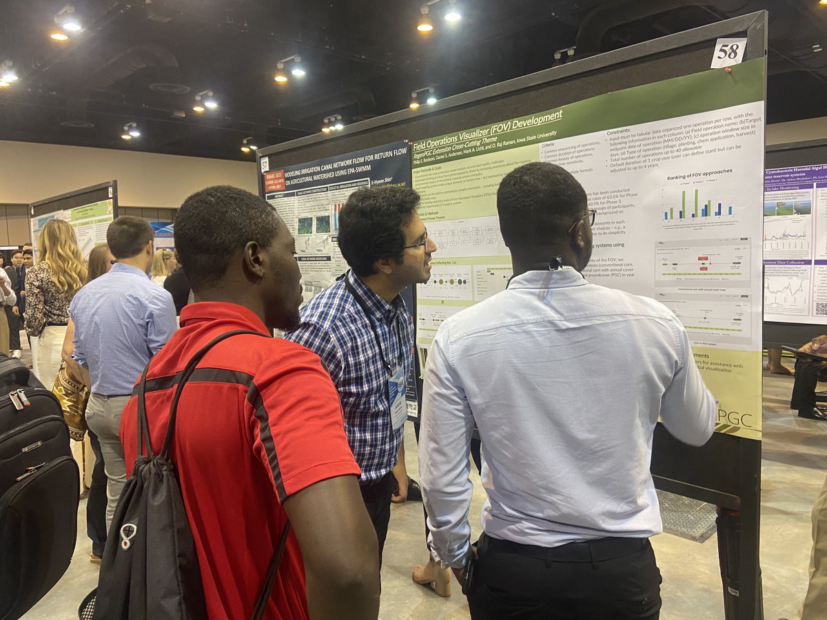 Our grad students had a fantastic time at #ASABE23 - not only a great time presenting, but also an awesome time spent together through dinners, breakout sessions, and so much more! Here's to another successful year!