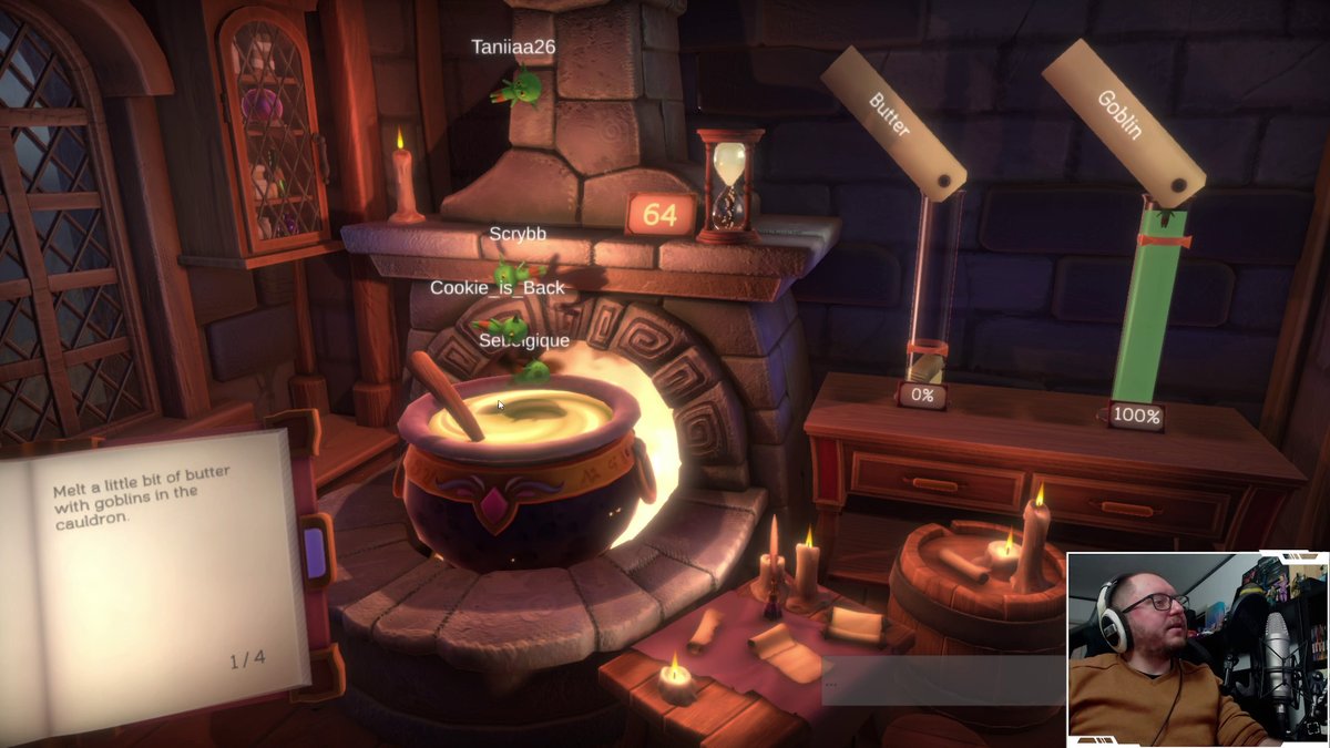 Streamers! We created a game in which your viewers can help you to create magic potions. 🧙‍♀️The moment they write something on the chat, it magically falls into your cauldron!✨

Wishlist it here: store.steampowered.com/app/2400540?ut…

#streamer #twitch #indiegame