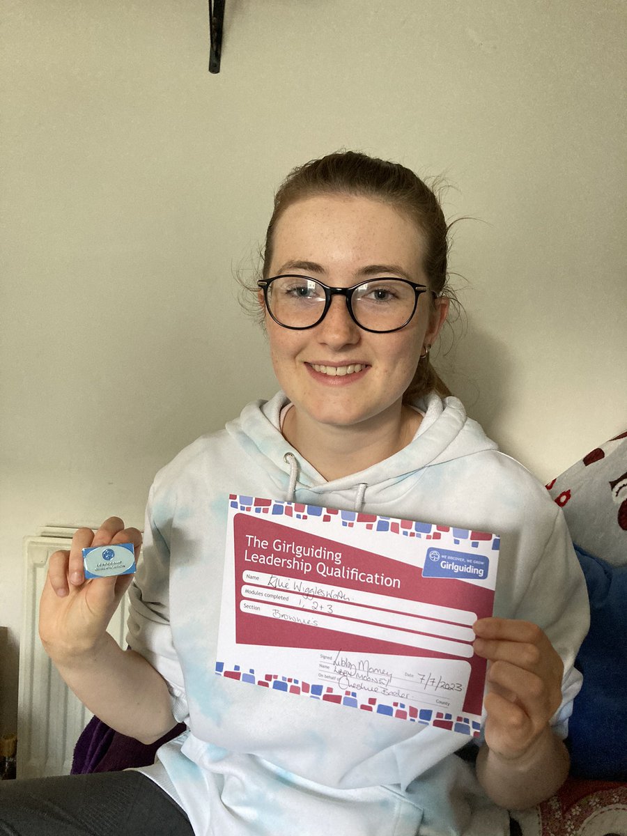 Time to celebrate! Our Unicorn 🦄 has completed her Leadership Qualification and is now a fully fledged..... Snowy Owl! 🤍🦉🤍
Congratulations <a href="/EleanorWiggles1/">Eleanor Wigglesworth</a> on all your hard work, and we can’t wait to present your award properly in September! <a href="/GirlguidingCB/">GG Cheshire Border</a> <a href="/Girlguiding/">Girlguiding</a>