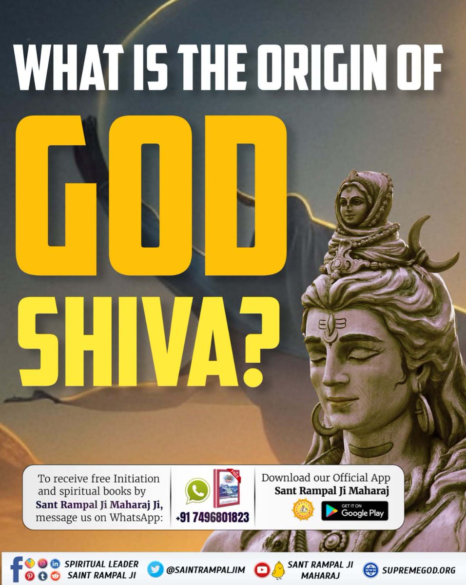 chandrakanta876's tweet photo. #SecretsOfLordShiva
In order to know why is shivling worshiped?
Listen the satsang of Sant Rampal Ji Maharaj who explains it from the spiritual texts.
Gyan Ganga https://t.co/r5oRiEkMw0