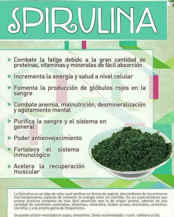 Beneficios de la espirulina