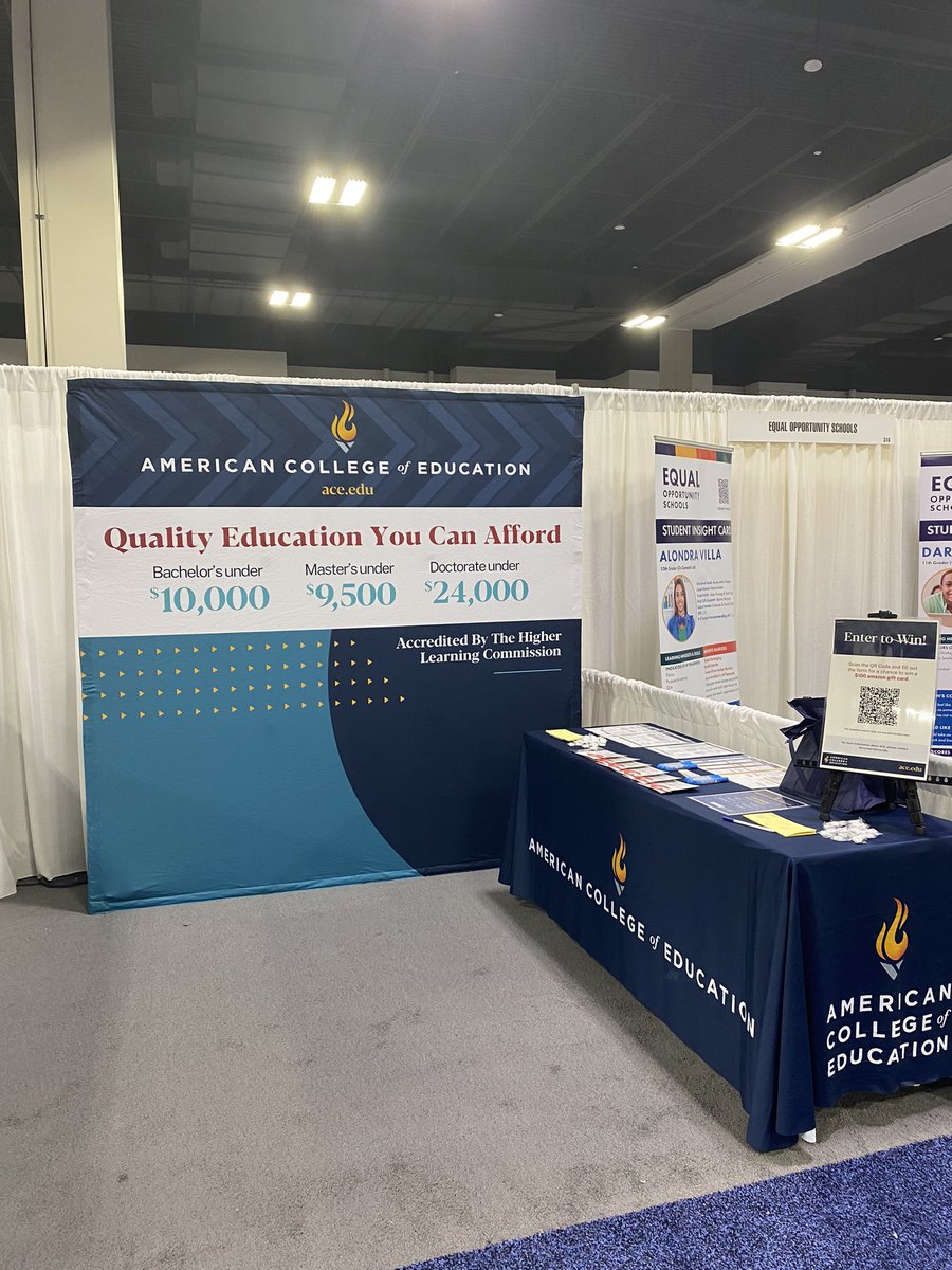 KerryDelaney15's tweet photo. @NASSP Day 2! @ACEedu is ready to share with you how you and your staff can continue your education in an accessible and affordable way at booth 318! #Ignite23 https://t.co/eOF3i7Epj5
