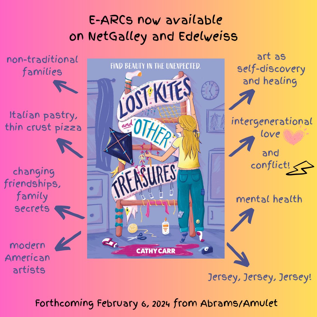 ARC sharing groups, like #BookPosse, #LitReviewCrew, #BookAllies, #BookSojourn, #BookExpedition, #TeachersWhoRead, #BookBrigade, #BookExcursion--if you're having any trouble getting your eARC of LOST KITES AND OTHER TREASURES, please let me know. I can get one to you!