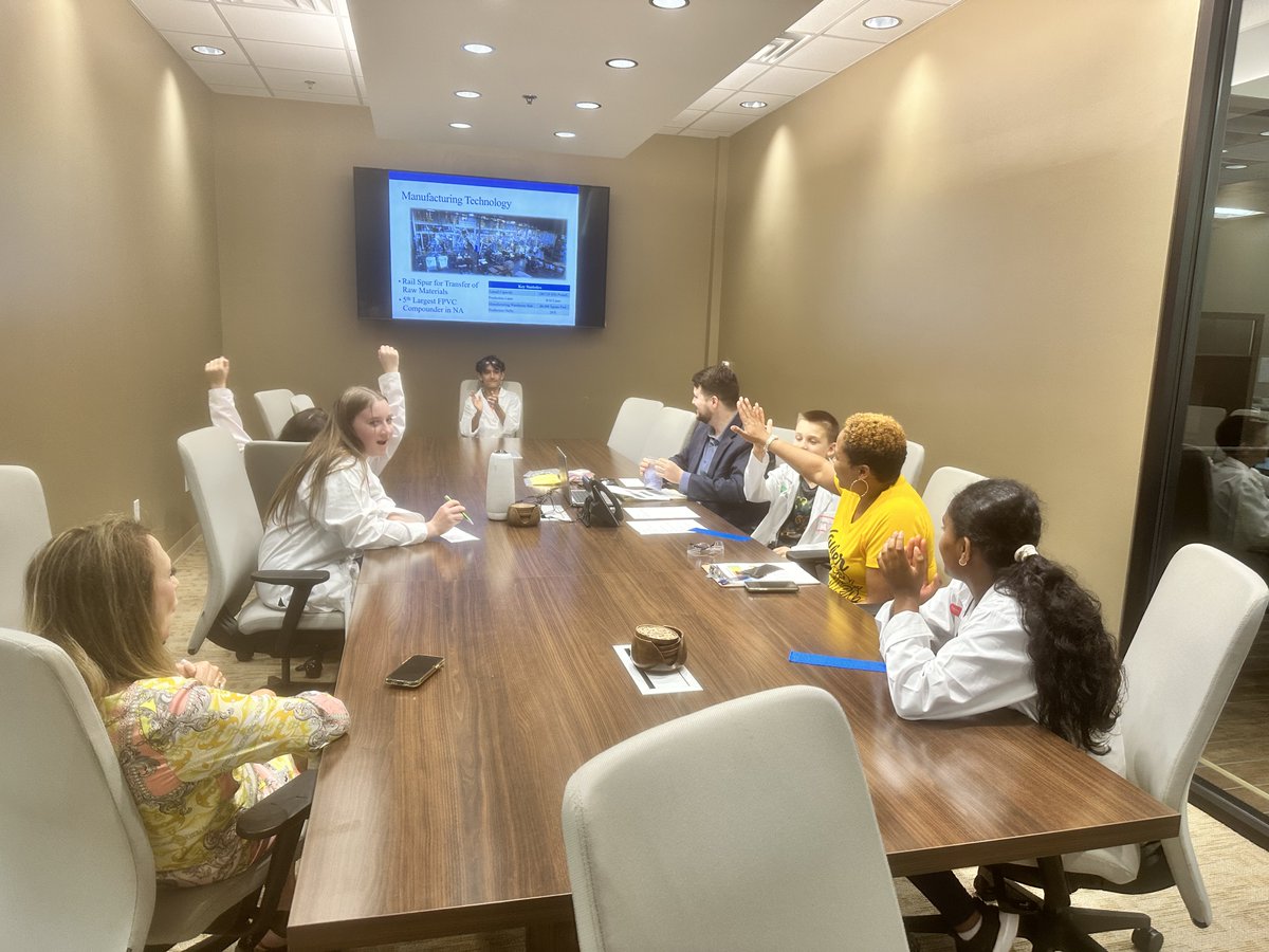 This never gets old!! They made the sale!!! SPE Plastivan McKinney ISD STEM students called the customer, analyzed the product and decided on sale price. The customer accepted! Congrats kiddos on a job well done! Grateful to Manner Polymers for hosting 50 students this year!