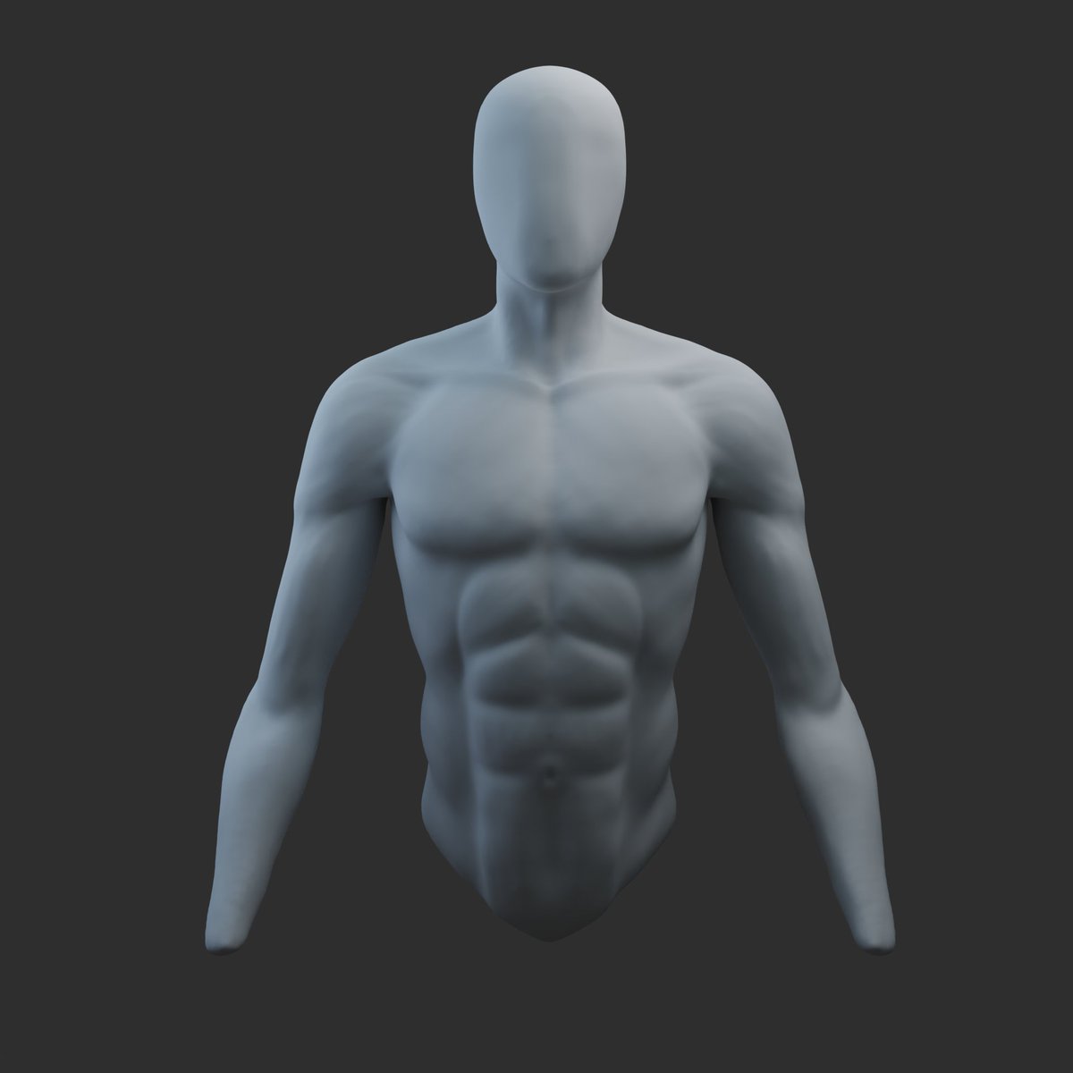 Nell_Miu's tweet photo. Woooooop woop, my first torso ever. Some obvious mistake but I'm really happy with what I achieved there. Huge thanks to @yansculpts for his tutorial ! 
#blender #blender3d #blender3d https://t.co/rglnzsCmIj