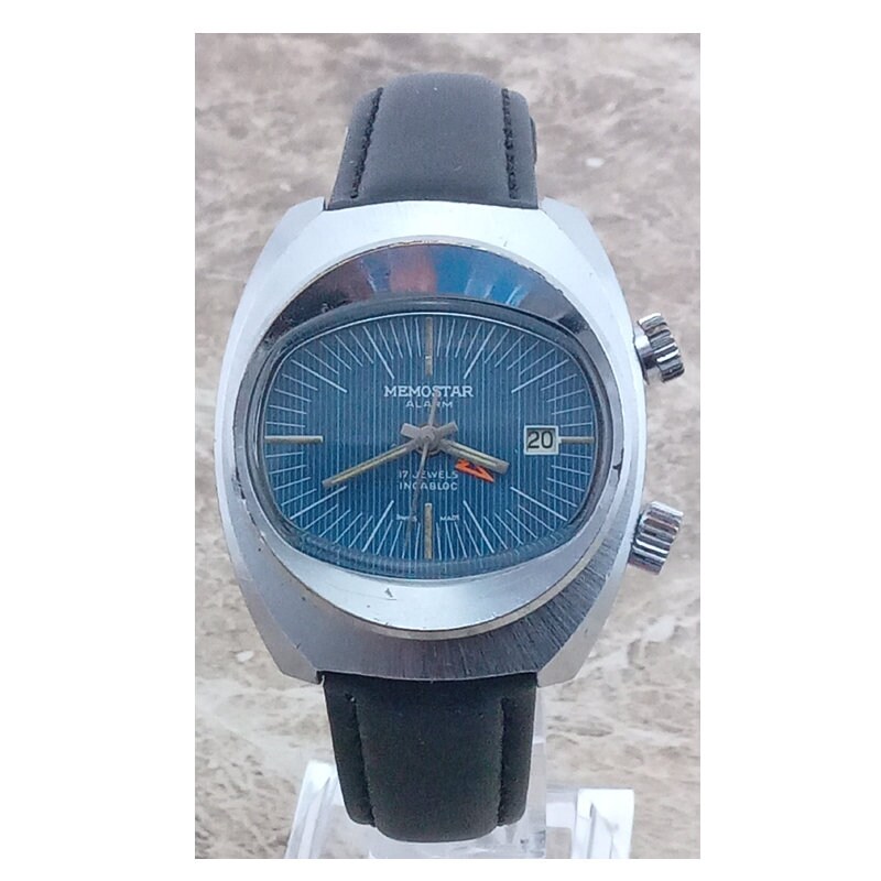 Vintage_Watcher's tweet photo. Excited to share the latest addition to my #etsy shop: Vintage NOS Swiss Steel Memostar - Blue Dial - Alarm Wrist Watch 1968 https://t.co/4PxWkoTzdz #white #silver #women #no #artdeco #analog #mechanical #vintagewatchstores https://t.co/EIvz9zUr7F
