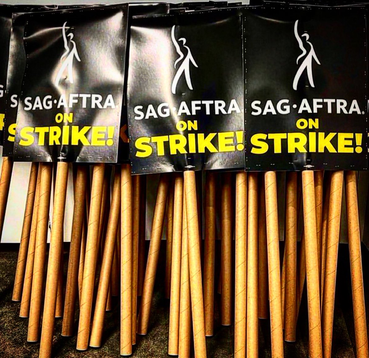 Here we go. Proud to stand alongside our WGA brothers and sisters fight for a fair, sustainable living wage and essential AI protections for all artists. ❤️❤️❤️ #SAGAFTRA #sagstrike #wga #buyasmallersuperyacht