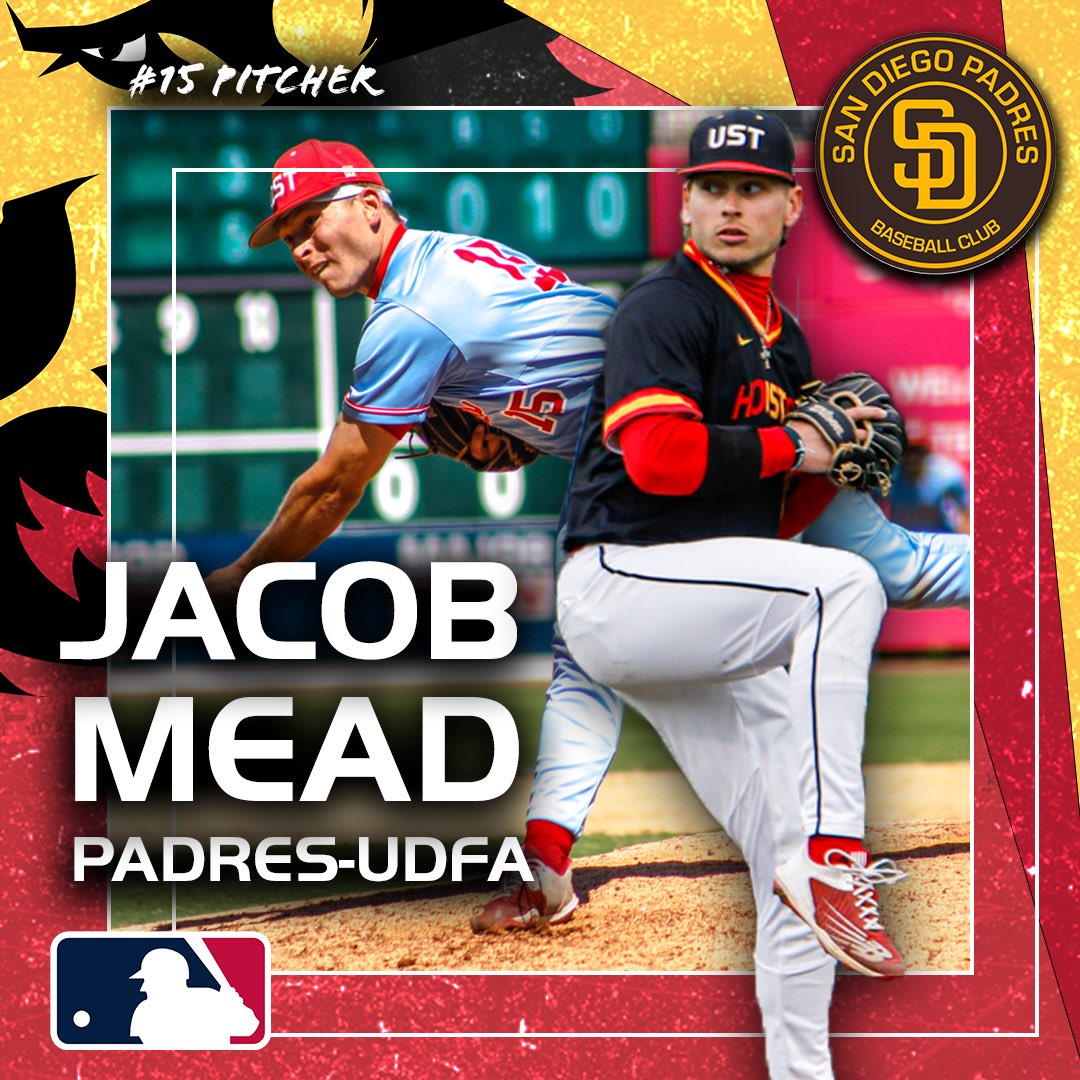 Celt Nation, LETS RIDE ⚾️🦁 Congrats to Lefty Pitcher Jacob Mead on signing with the San Diego Padres of @mlb as an Un Drafted Free Agent 💪🔥

Congrats to Jacob on the next step of his career, we are with you every step of the way! 

#CeltCulture | #USTtoPro