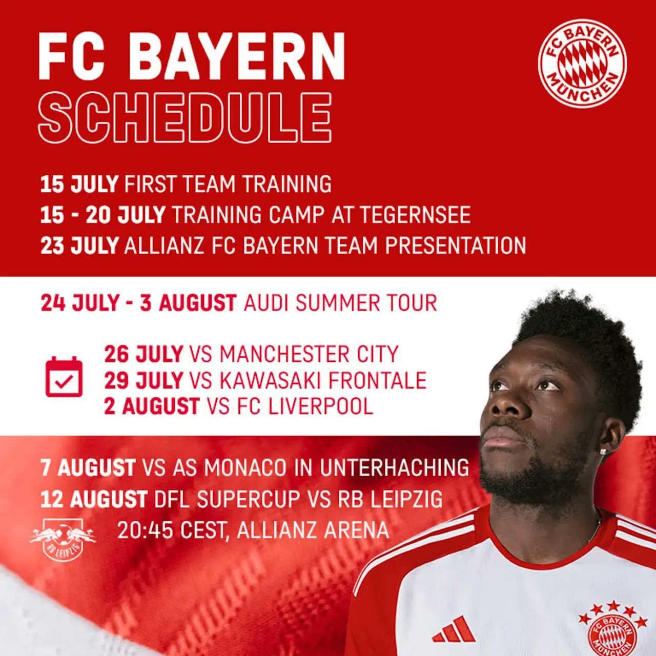 Bayern & Germany on Twitter: "Bayern's full pre-season schedule [📸 fcb