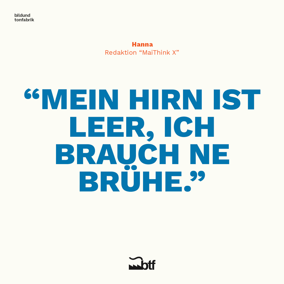 Na, wer brauchst auch erstmal 'ne Brühe? 🍜 #zitat #outofcontext #maithinkx