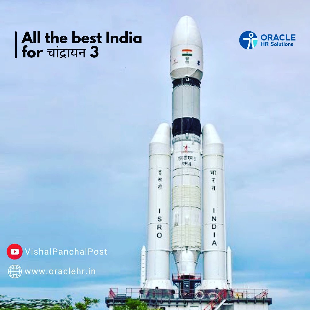 OracleHR's tweet image. Chandrayaan-3 is a planned third lunar exploration mission by the Indian Space Research Organisation. It will consist of a lander and a rover similar to Chandrayaan-2

#chandrayan3 #moonmission #ISHRO