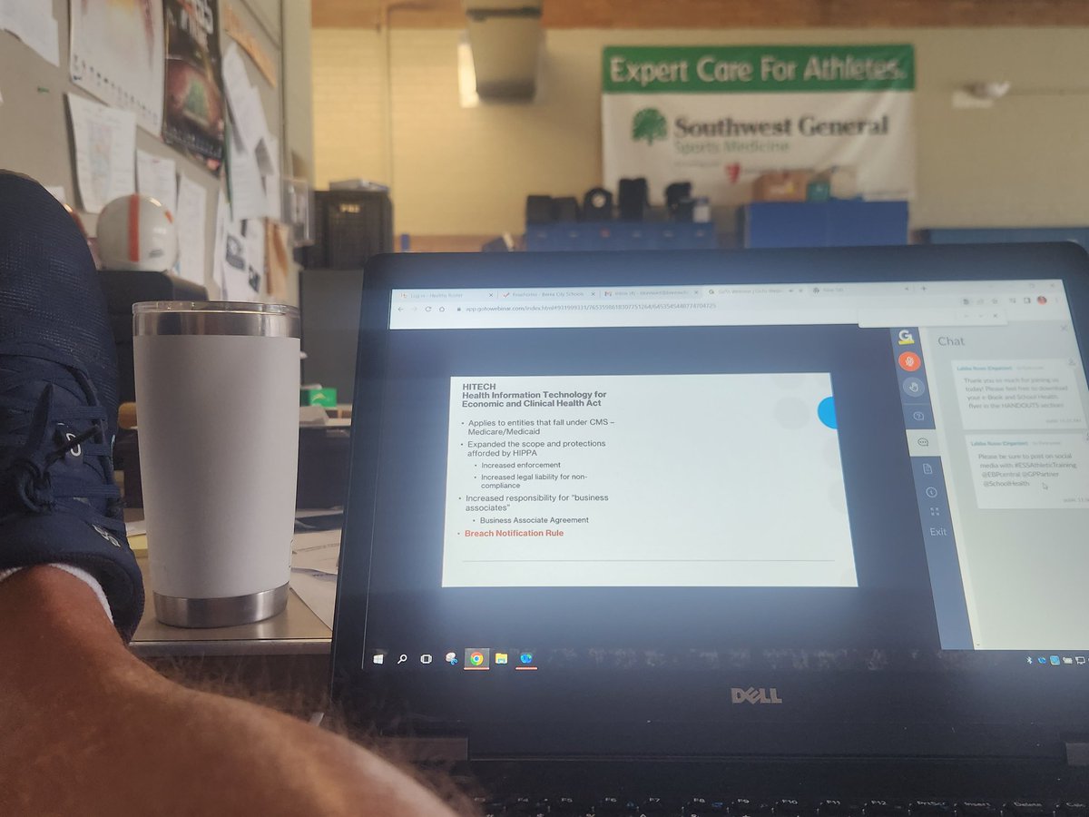 Working g in a credit hour #ESSAthleticTraining, @EPBcentral, <a href="/GPPartner/">Gatorade Performance Partner</a>, <a href="/schoolhealth/">School Health</a>