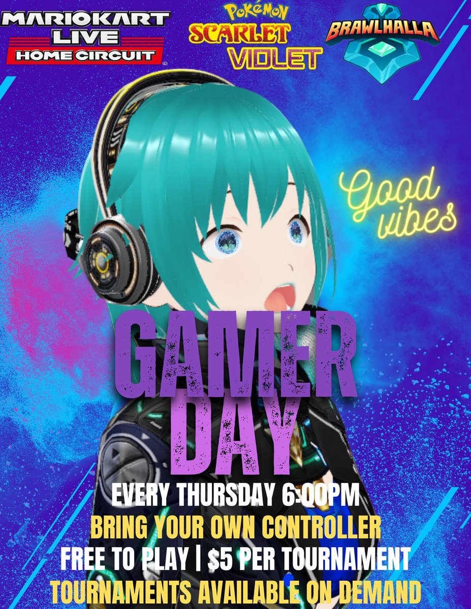 kasudoryu's tweet photo. Gamer Thursdays over @ Gamebreak in New Windsor NY 

The rules are simple and posted on the flyer, BYOC or BYOD, $5 entry for anyone playing in any of the 3 games above for a tournament and for free play, we will be having SF6 on the side along w/ Smash Bros as well. https://t.co/3lQVP5JUZo