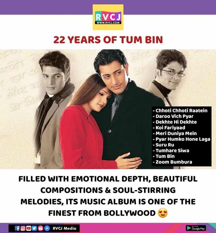 22 years of Tum Bin!

#tumbin #priyanshuchatterjee #sandalisinha #himanshumalik #raqeshbapat #anubhavsinha #bollywood #rvcjmovies @anubhavsinha