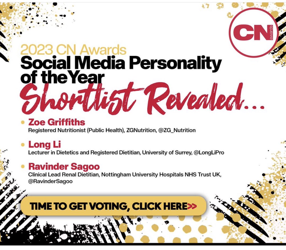 Vote for <a href="/RavinderSagoo/">Ravinder Sagoo RD MNutr</a>  !!! nutrition2me.com/cn-awards/voti… <a href="/NUHDietetics/">NottmDietetics 🏳️‍🌈</a> <a href="/BDA_Dietitians/">British Dietetic Association</a> @bda_renal  have u seen her Instagram kidney nutritional posts ! Amazing !