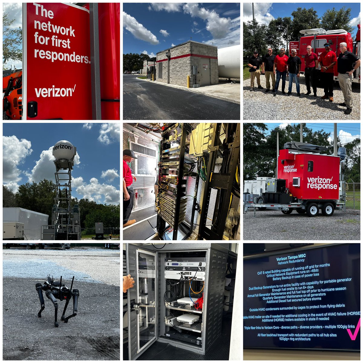 Some images from my visit to the <a href="/Verizon/">Verizon</a> crisis response facility in Tampa #wifi #4G #5G #crisisresponse