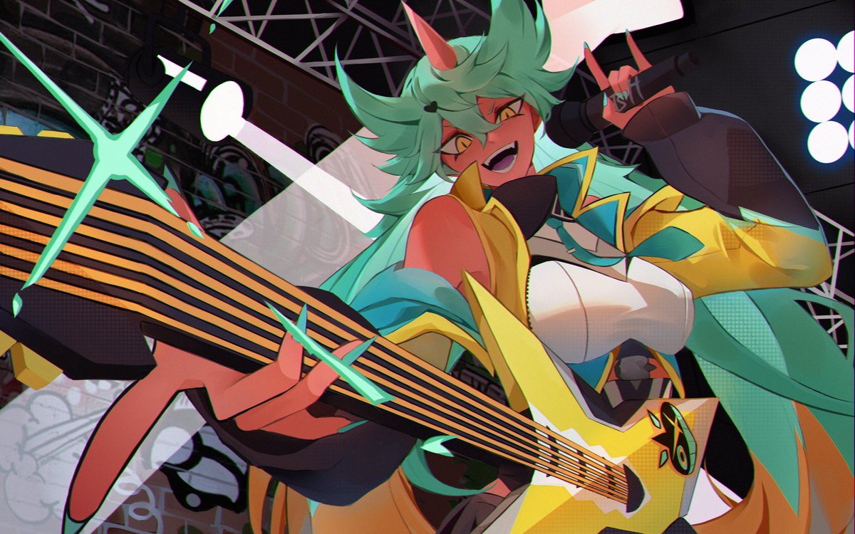 Shio_TSH's tweet photo. Drew the oni sisters🎶
#OmegaStrikers || #オメスト https://t.co/qNfARbtGxu