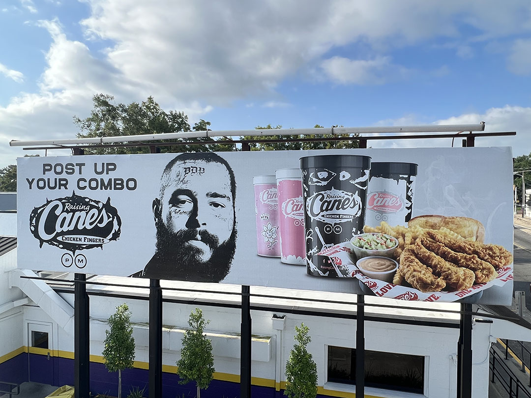 convergent_PG's tweet image. DAA Media + Marketing and @convergent_PG help bring Raising Cane's concept to completion for their summer campaign staring Post Malone.
#ooh #billboardadvertising #outdooradvertisement
raisingcanes.com/postmalone