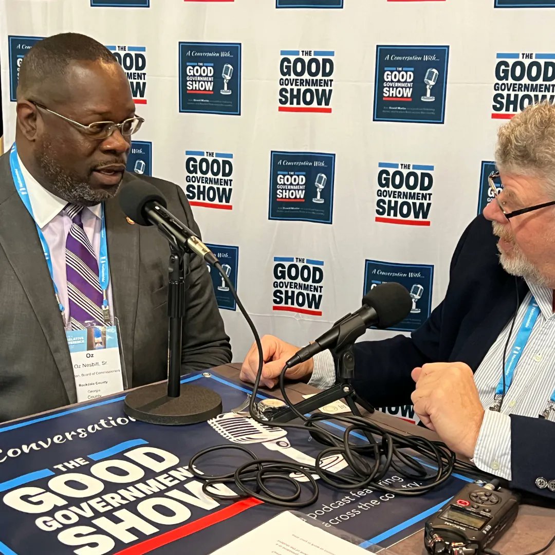 🚨🚨🚨 New episode with #RockdaleCounty Chairman @OzSpeaks! Listen here or on your favorite audio platform: podcasts.apple.com/us/podcast/goo… 

🎙️ Episode brought to you by @NACotweets 

#GoodGovernmentShow #PublicService #CountyGovernment #GeorgiaGovernment #DoGood @Rockdalegov