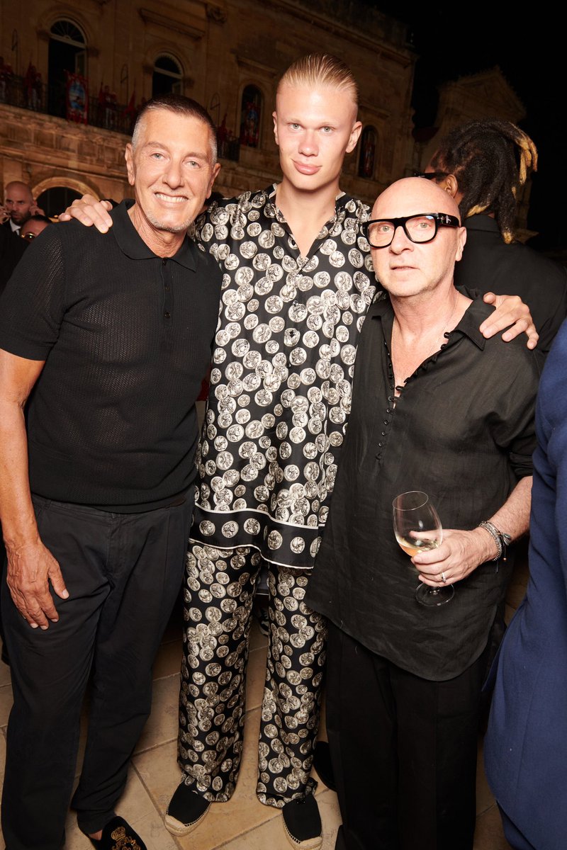 Erling's tweet photo. Big grazie for the fantastic experience 🫶🏻 @dolcegabbana #DolceGabbana https://t.co/bscEYokqFk