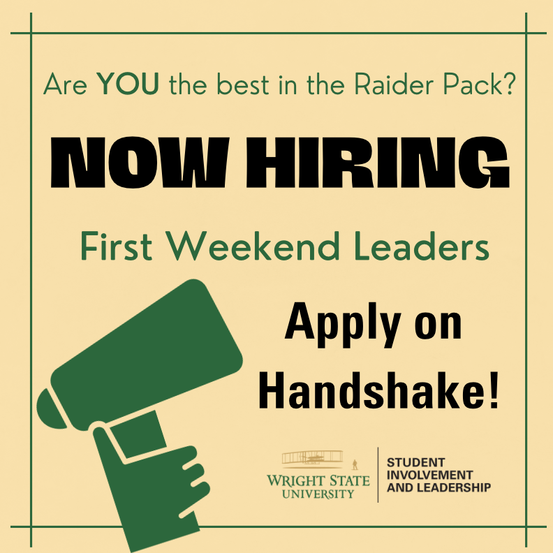 WSU_SIL's tweet photo. Calling all go-getters and change-makers! 🌟 Are you passionate about making a difference and leading with purpose? Apply now to be a First Weekend Leader! Apply on Handshake to become apart of our team application deadline is July 14th! #FirstWeekend https://t.co/hXgmS9j41S
