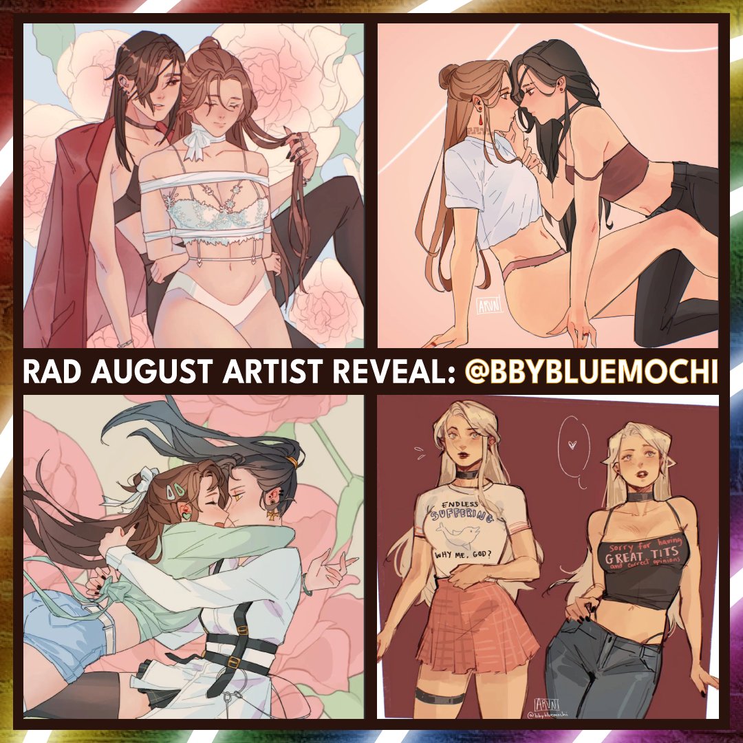 rainbowcrate's tweet photo. 🌈 Hey Reading Rainbows! It’s time for our fourth artist reveal for the August “Hot Blooded” Rainbow After Dark box! Next up is Arun (@bbybluemochi ) who has illustrated the cover for Contract Bound by Elle Mae (@mae_books )! https://t.co/2kTPGqFy2m